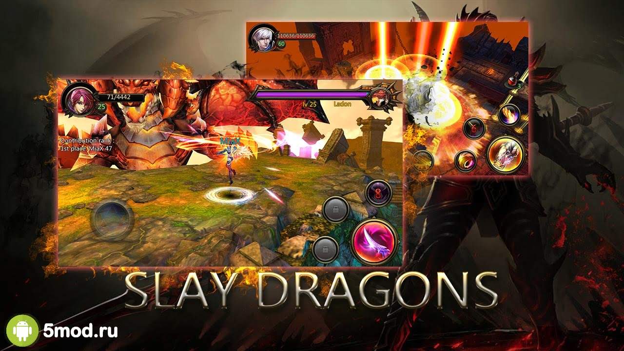 Скачать Dragons War Legends Raid shadow dungeons 6.9 APK Mod (God