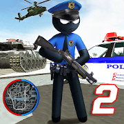 Скачать US Police Stickman Vegas Rope Hero City Gangster 2