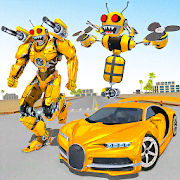 Скачать Bee Robot Car Transformation Game 1.54 Mod (God mod)