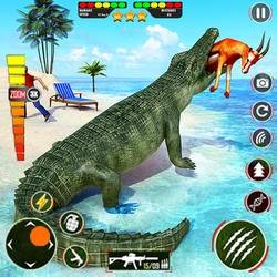 Скачать Hungry Animal Crocodile Games 1.0.14 Mod (Money/Unlocked)