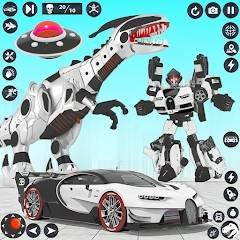 Скачать Dino Robot Car Transform Games 1.49 Mod (gold coins)