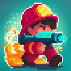 Скачать Firefighter: pixel shooter 0.0.5 (Mod Money)