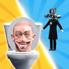 Скачать Merge Toilet: Baltte Master 2.7 Mod (Get rewarded without watching ads)