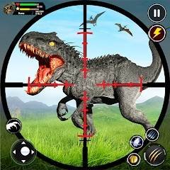 Скачать Wild Dino Hunting Jungle Games 5.9 Мод меню