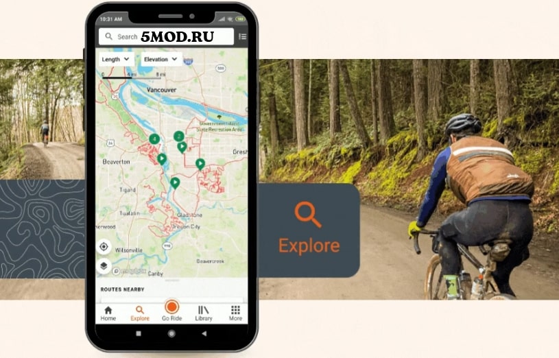Ride with GPS для андроида