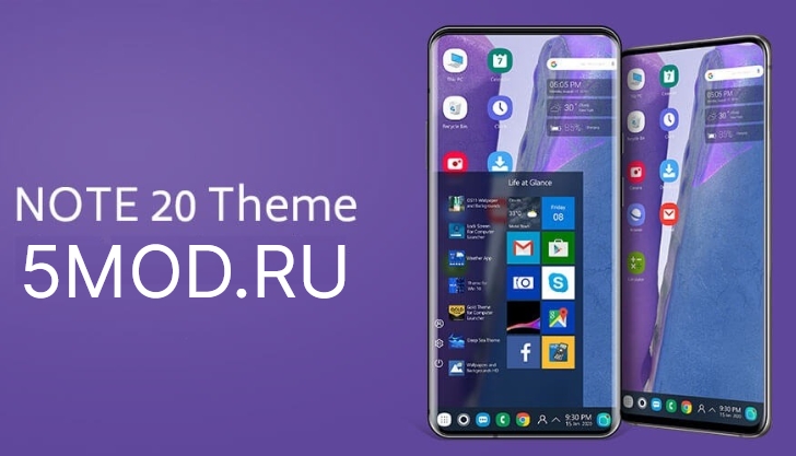 Note 20 theme for launcher